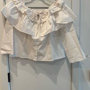 Endless Rose White Ruffle Blouse